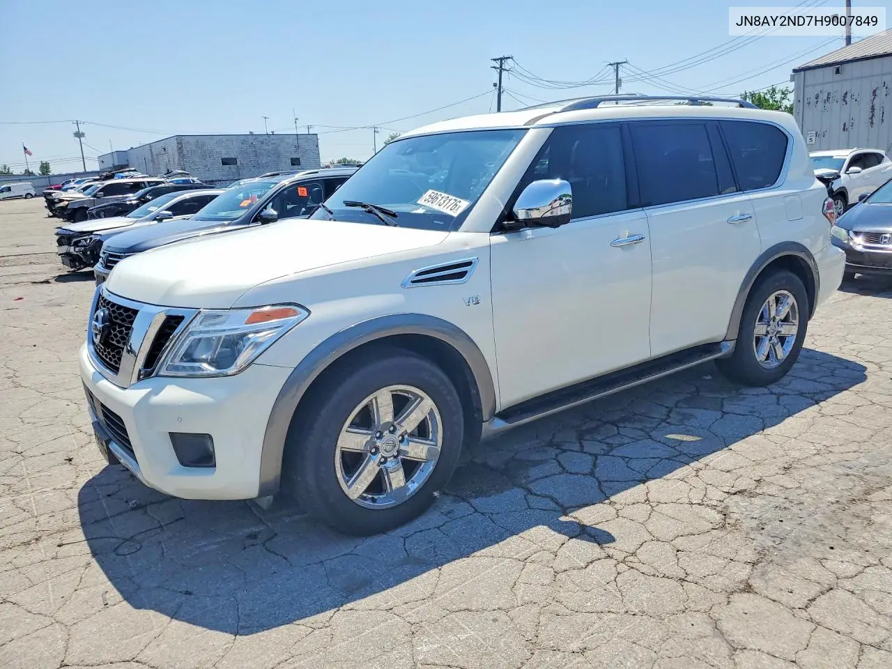 2017 Nissan Armada Sl VIN: JN8AY2ND7H9007849 Lot: 59613176