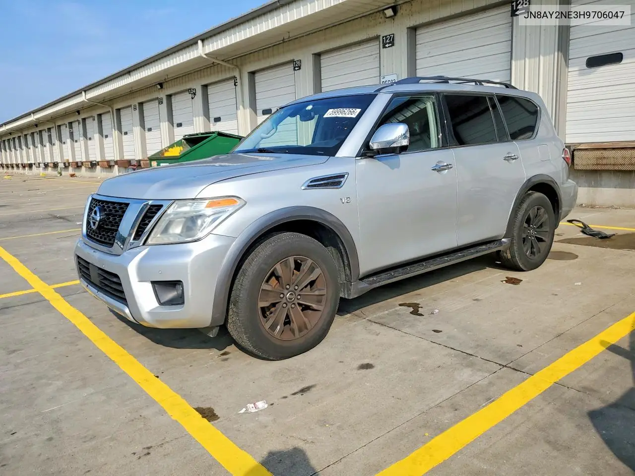 2017 Nissan Armada Platinum VIN: JN8AY2NE3H9706047 Lot: 59996266