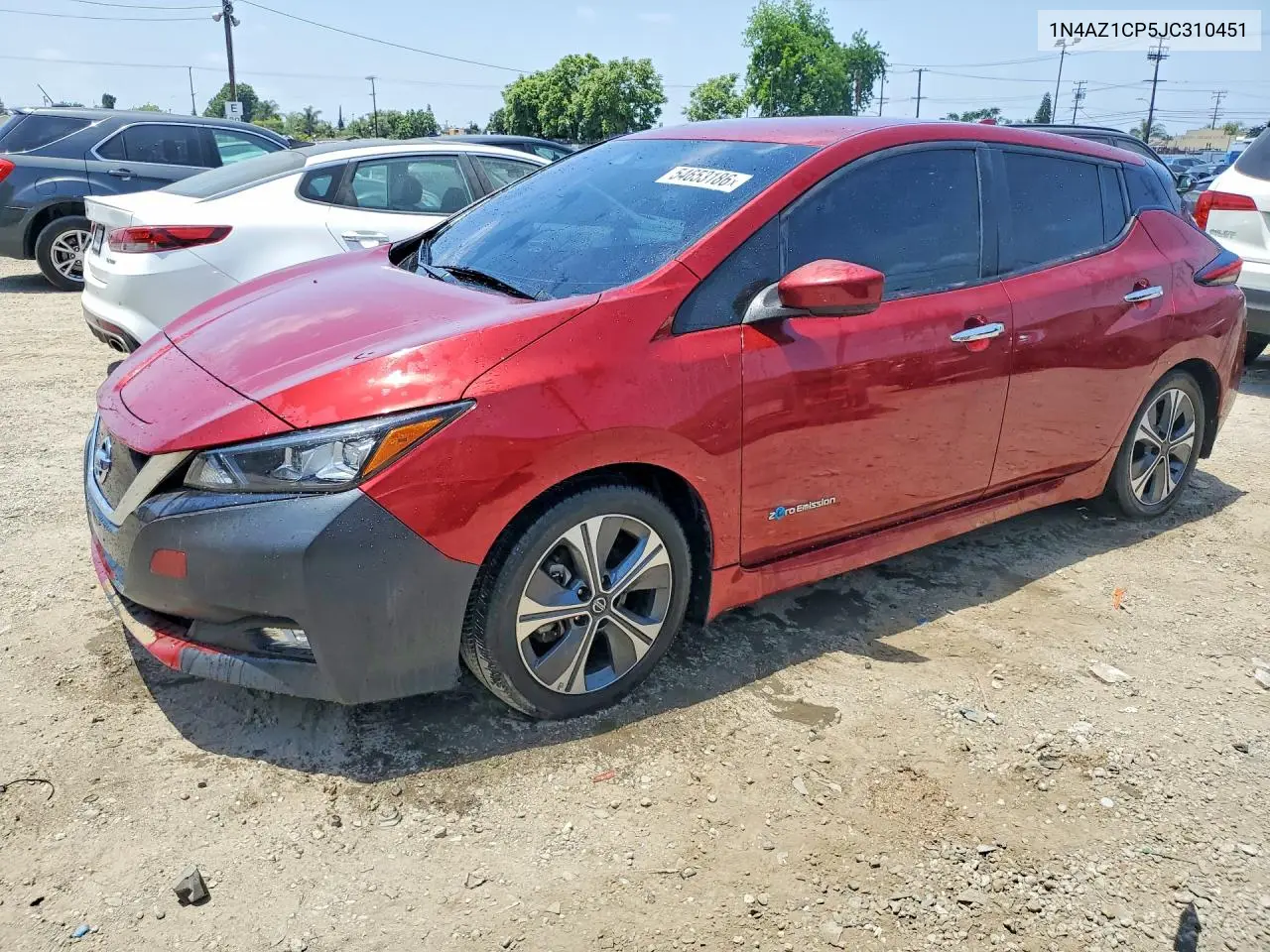 2018 Nissan Leaf Sv VIN: 1N4AZ1CP5JC310451 Lot: 54653186