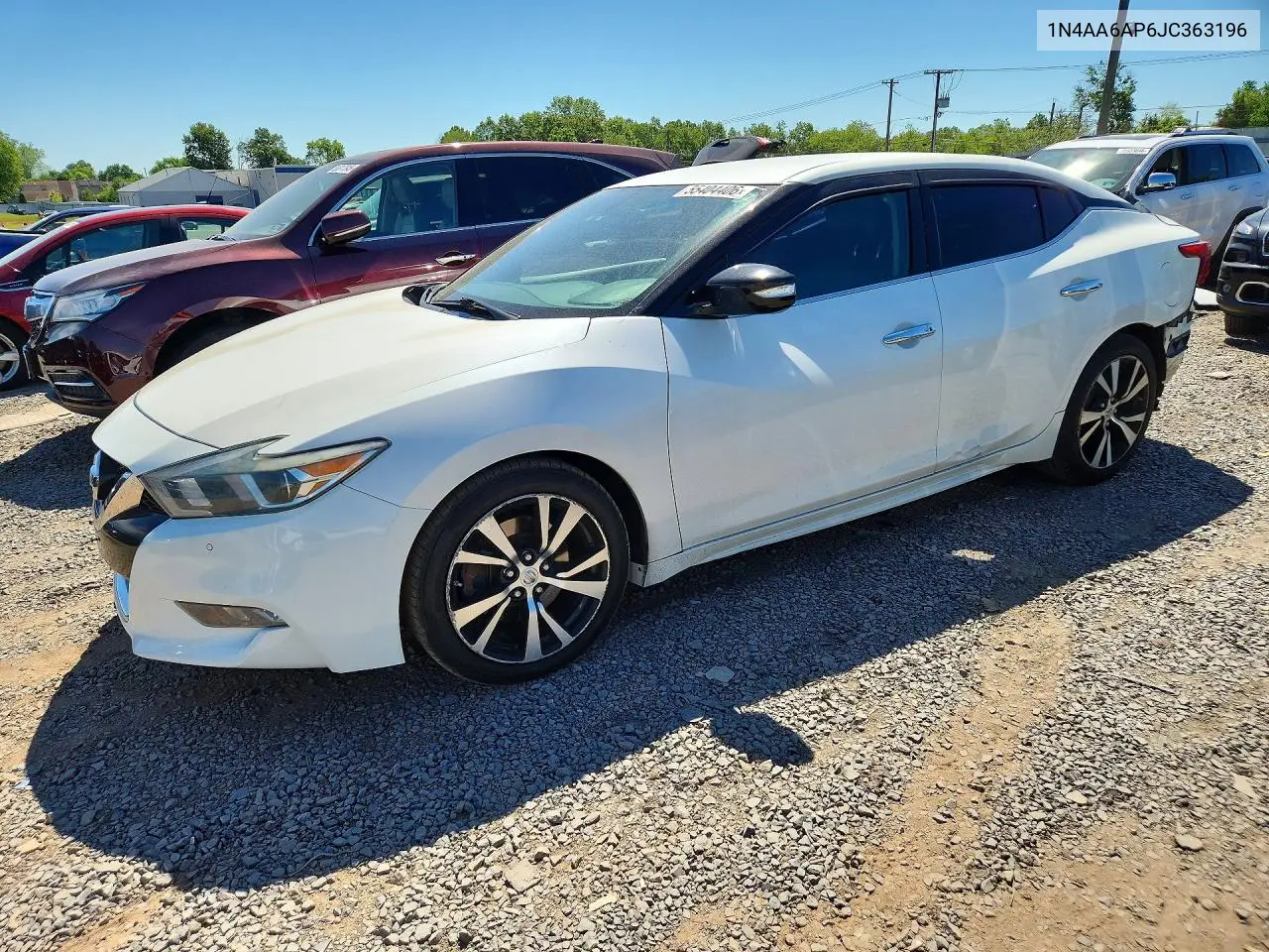 2018 Nissan Maxima 3.5 Sv VIN: 1N4AA6AP6JC363196 Lot: 55404406