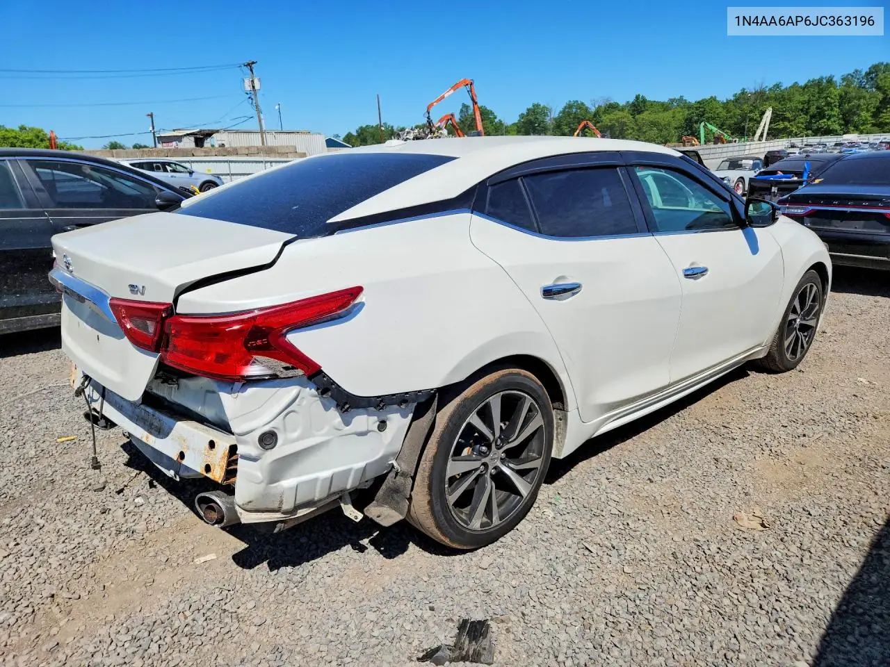 2018 Nissan Maxima 3.5 Sv VIN: 1N4AA6AP6JC363196 Lot: 55404406