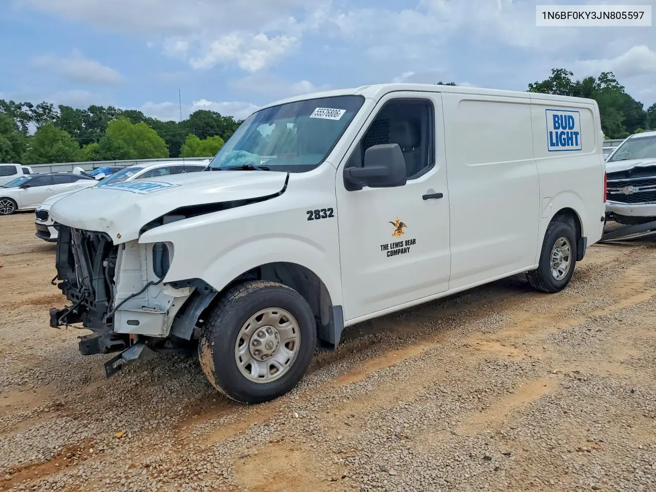 2018 Nissan Nv 2500 Hd Sv VIN: 1N6BF0KY3JN805597 Lot: 55576806
