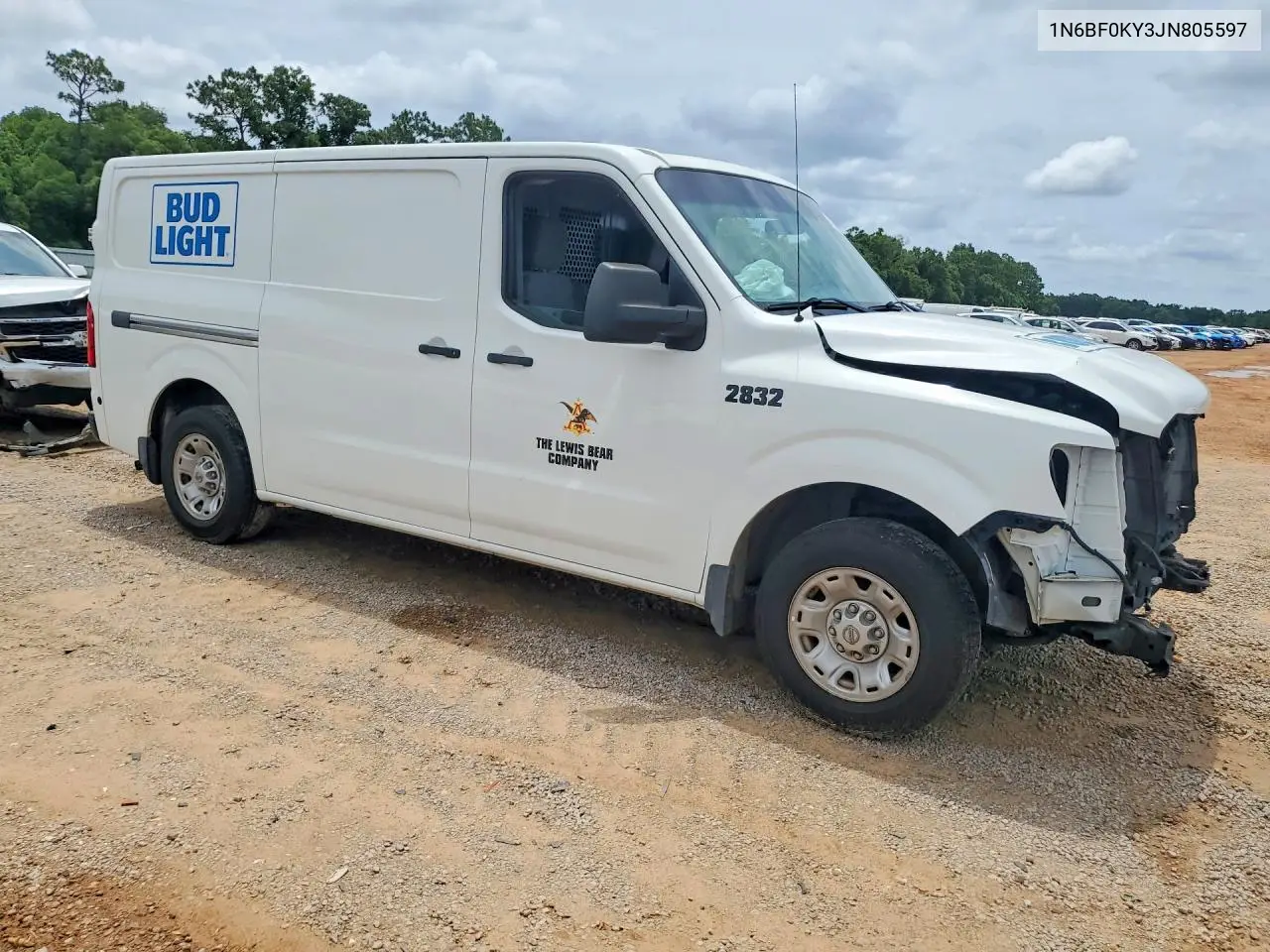 2018 Nissan Nv 2500 Hd Sv VIN: 1N6BF0KY3JN805597 Lot: 55576806