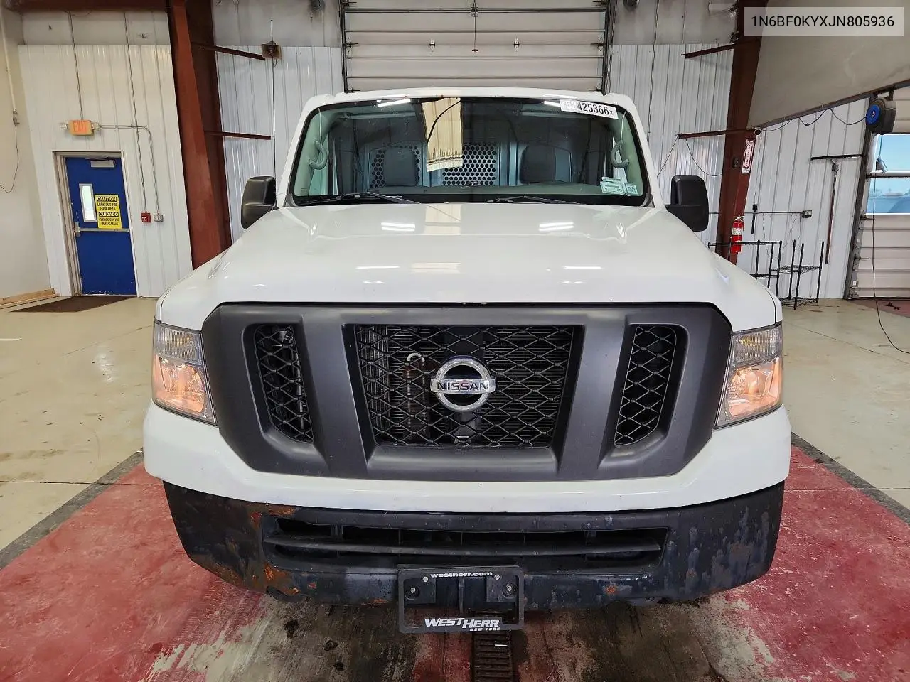 2018 Nissan Nv 2500 Hd Sv Cargo- R & D- Pri Fleet VIN: 1N6BF0KYXJN805936 Lot: 56706596