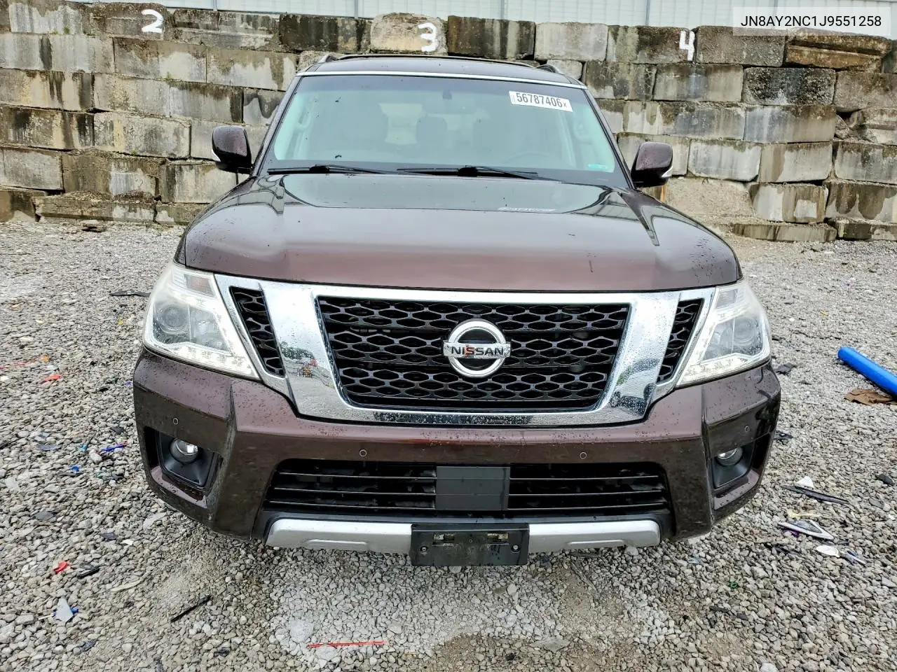 2018 Nissan Armada Sv VIN: JN8AY2NC1J9551258 Lot: 56787406