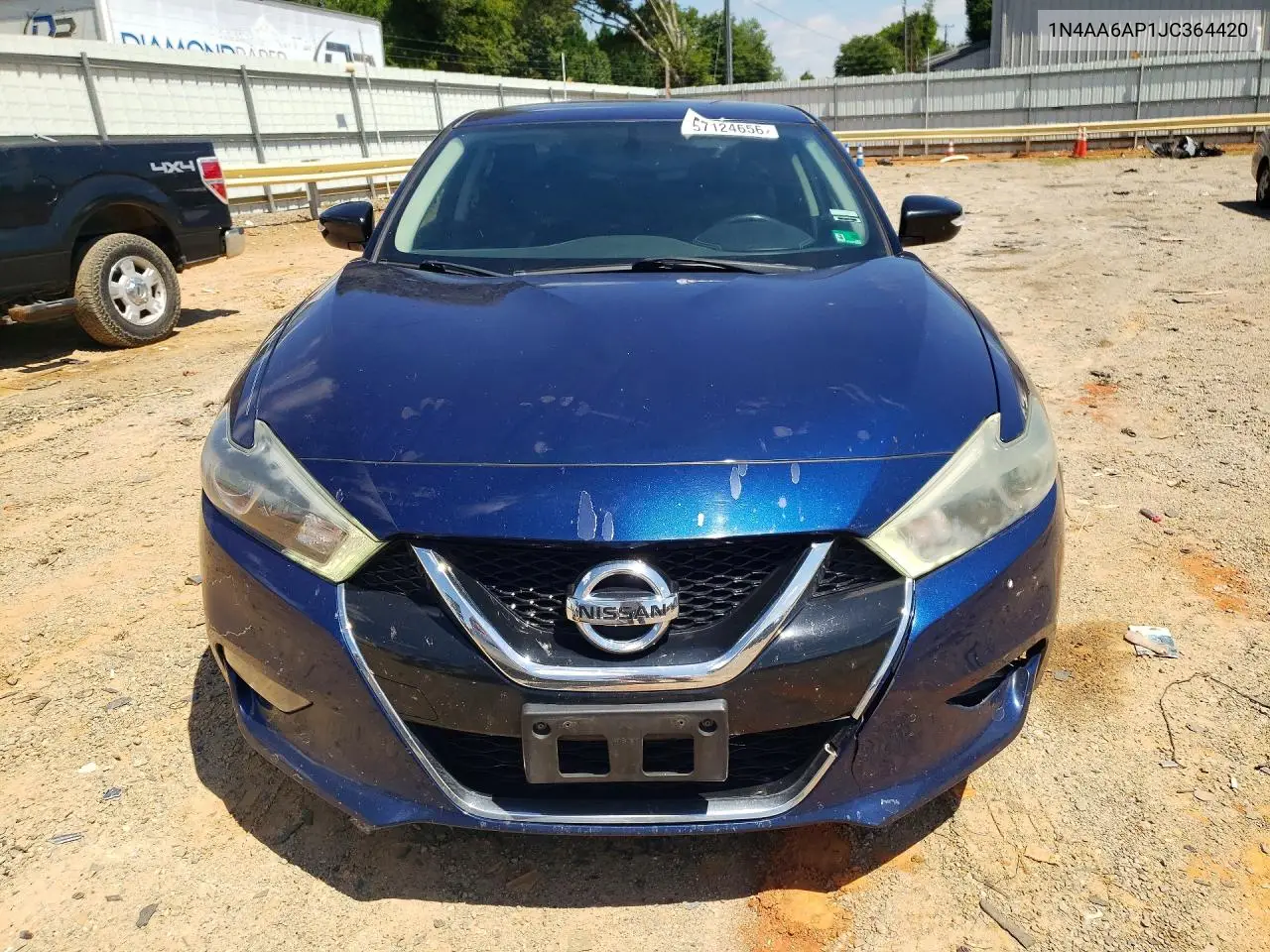 2018 Nissan Maxima 3.5 Sv VIN: 1N4AA6AP1JC364420 Lot: 57124656