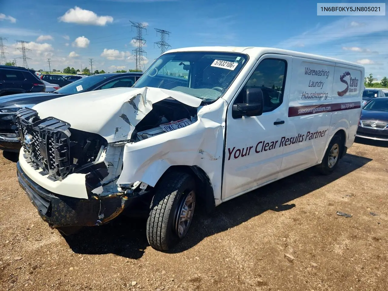 2018 Nissan Nv 2500 Hd Sv VIN: 1N6BF0KY5JN805021 Lot: 57832106