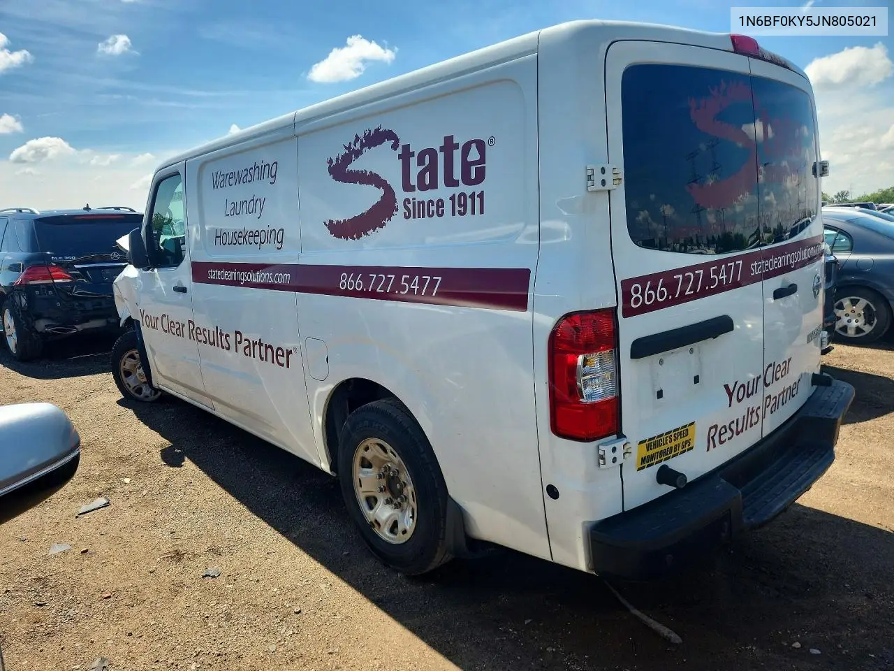 2018 Nissan Nv 2500 Hd Sv VIN: 1N6BF0KY5JN805021 Lot: 57832106