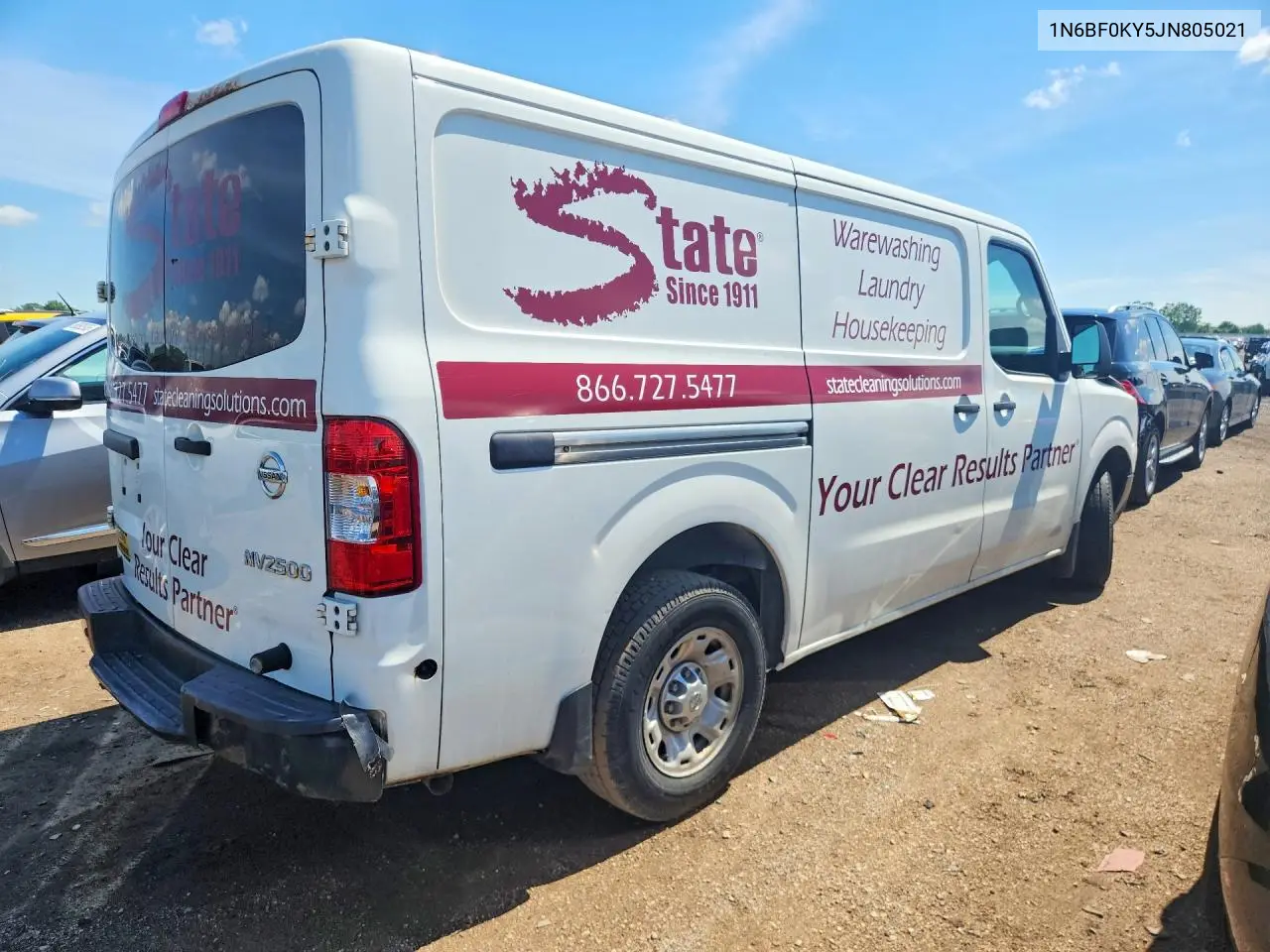 2018 Nissan Nv 2500 Hd Sv VIN: 1N6BF0KY5JN805021 Lot: 57832106