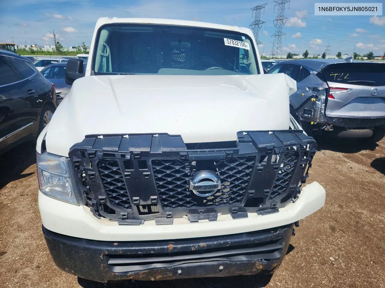 2018 Nissan Nv 2500 Hd Sv VIN: 1N6BF0KY5JN805021 Lot: 57832106