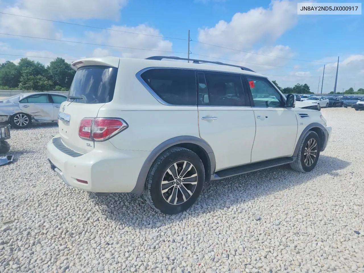 2018 Nissan Armada Sl VIN: JN8AY2ND5JX000917 Lot: 57905636