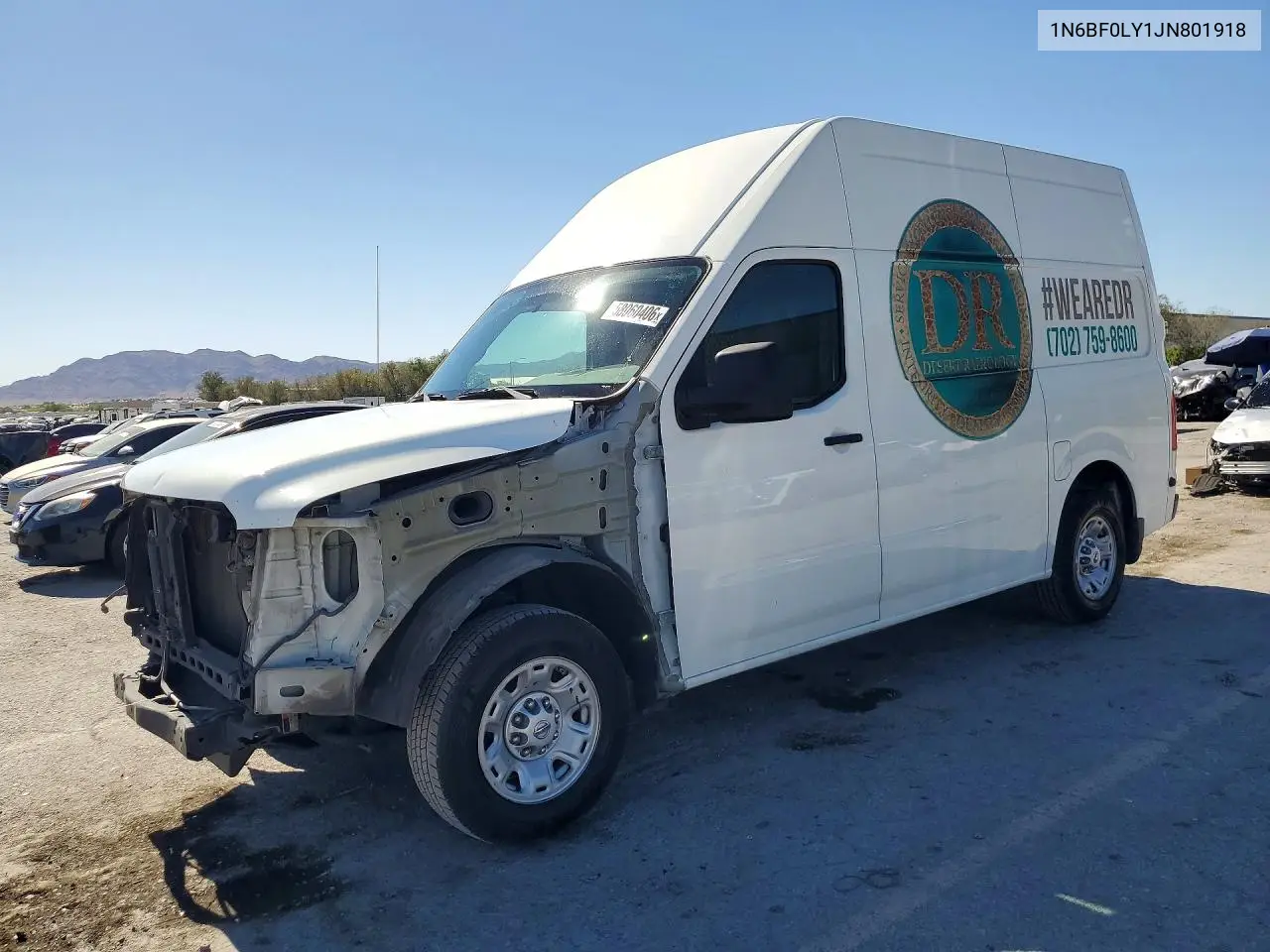 2018 Nissan Nv 2500 Hd Sv VIN: 1N6BF0LY1JN801918 Lot: 58060406