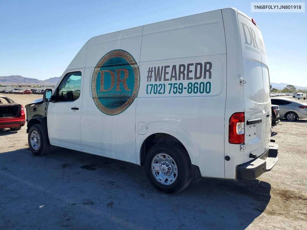 2018 Nissan Nv 2500 Hd Sv VIN: 1N6BF0LY1JN801918 Lot: 58060406