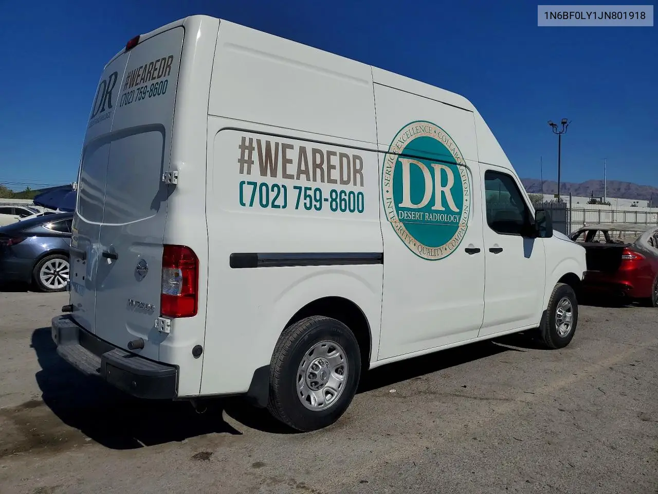 2018 Nissan Nv 2500 Hd Sv VIN: 1N6BF0LY1JN801918 Lot: 58060406
