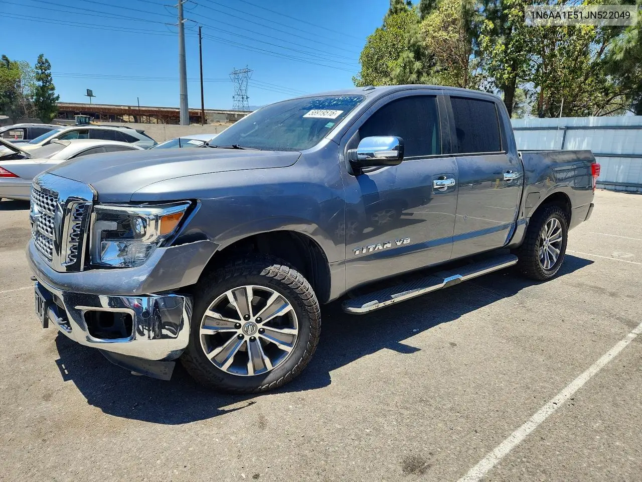 2018 Nissan Titan Sl VIN: 1N6AA1E51JN522049 Lot: 58919516