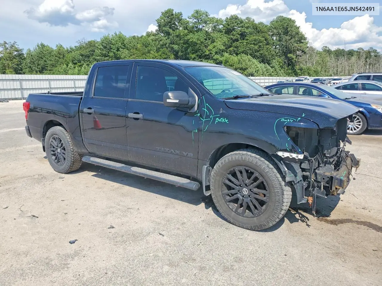 2018 Nissan Titan Sv VIN: 1N6AA1E65JN542491 Lot: 59784256