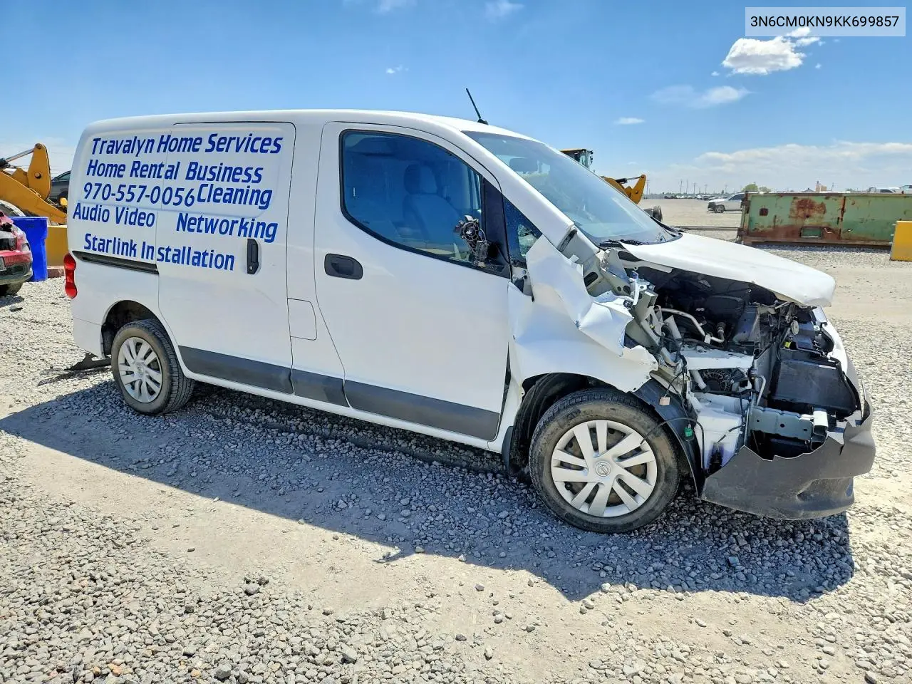 2019 Nissan Nv200 Sv VIN: 3N6CM0KN9KK699857 Lot: 52151316