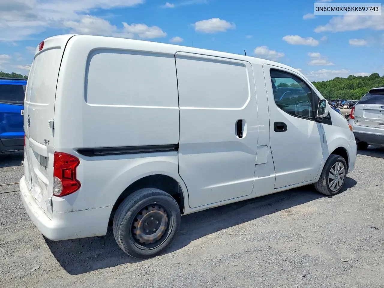 2019 Nissan Nv200 Sv VIN: 3N6CM0KN6KK697743 Lot: 53791706