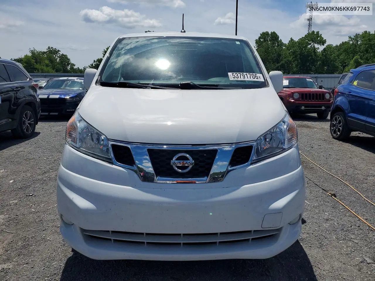 2019 Nissan Nv200 Sv VIN: 3N6CM0KN6KK697743 Lot: 53791706