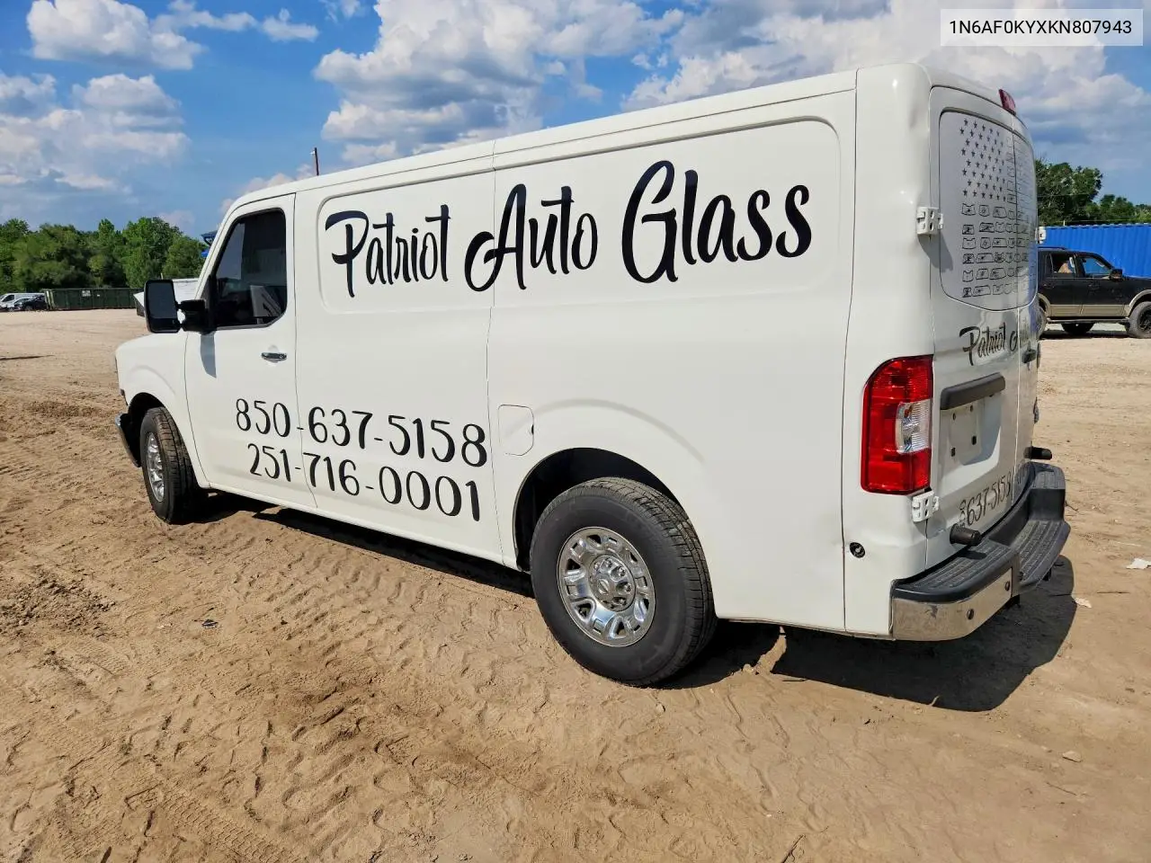 2019 Nissan Nv 3500 Hd Sl VIN: 1N6AF0KYXKN807943 Lot: 54272486