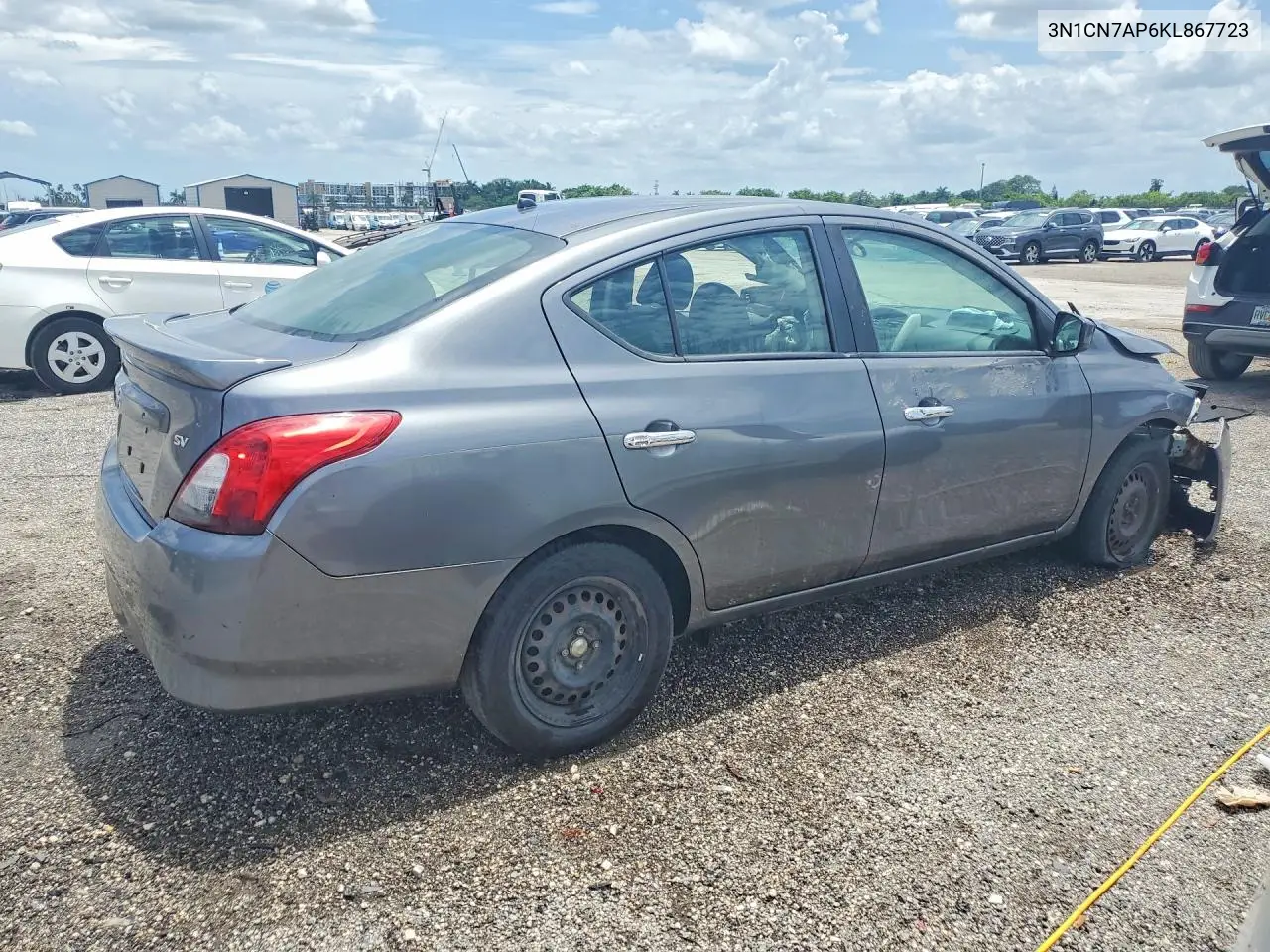 2019 Nissan Versa Sv VIN: 3N1CN7AP6KL867723 Lot: 55922756