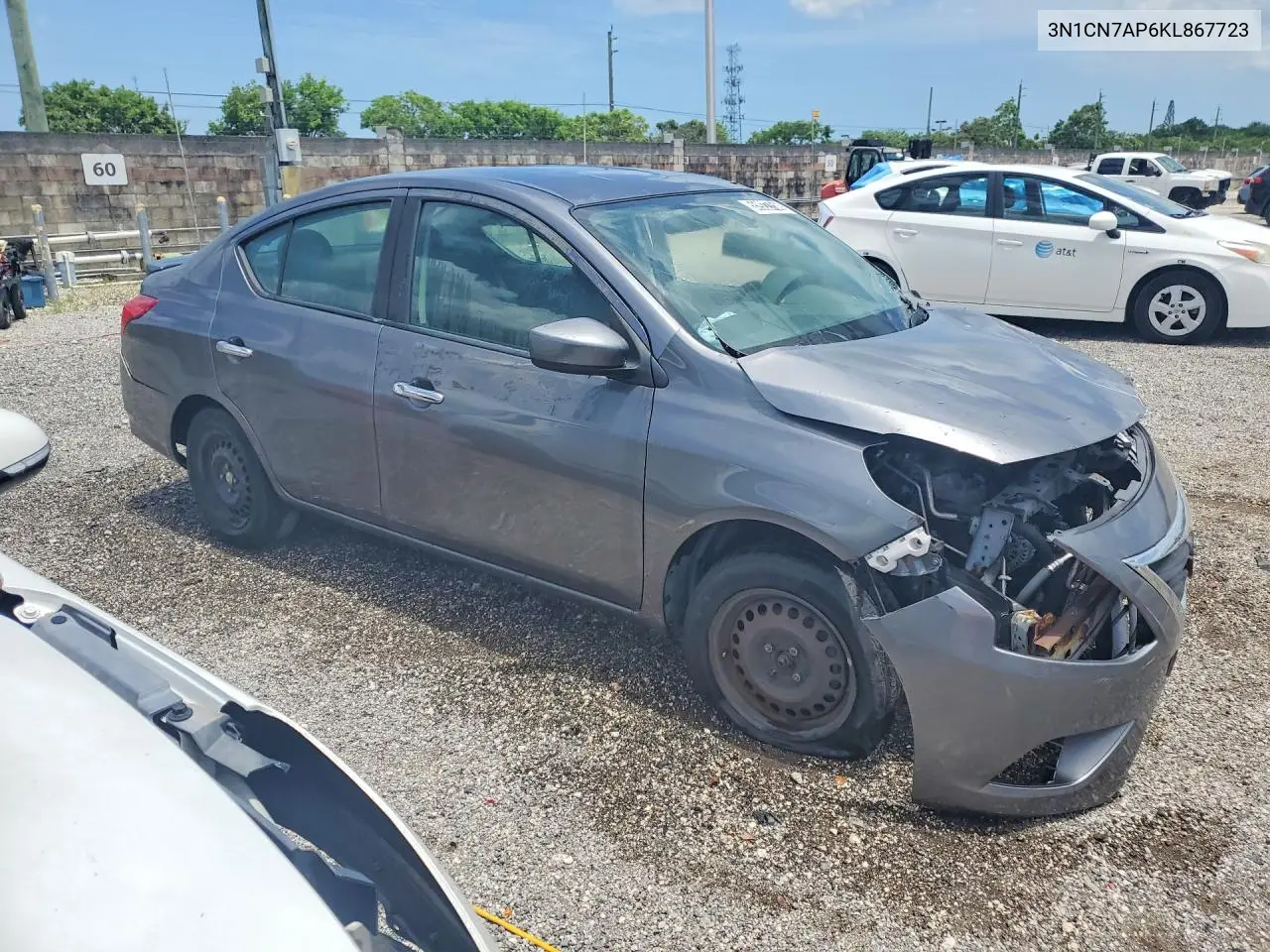 2019 Nissan Versa Sv VIN: 3N1CN7AP6KL867723 Lot: 55922756