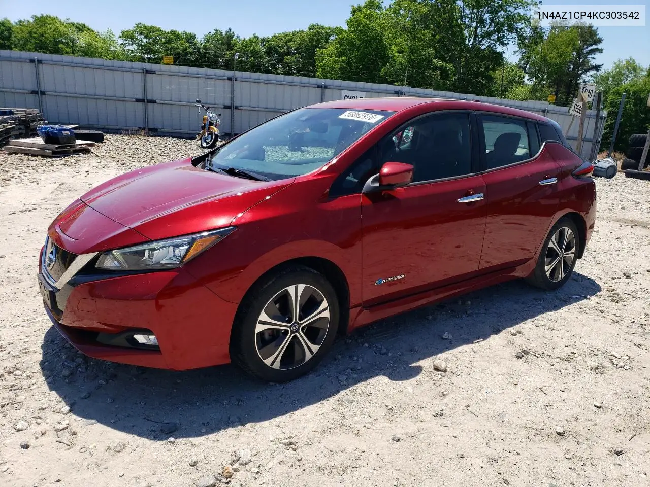 2019 Nissan Leaf Sv VIN: 1N4AZ1CP4KC303542 Lot: 56062976