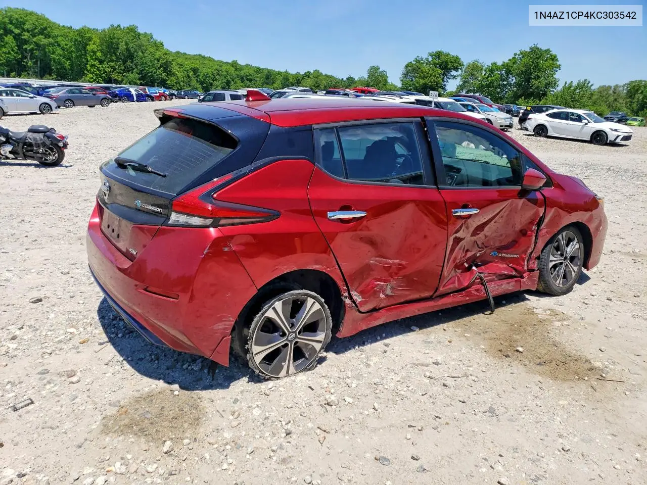 2019 Nissan Leaf Sv VIN: 1N4AZ1CP4KC303542 Lot: 56062976