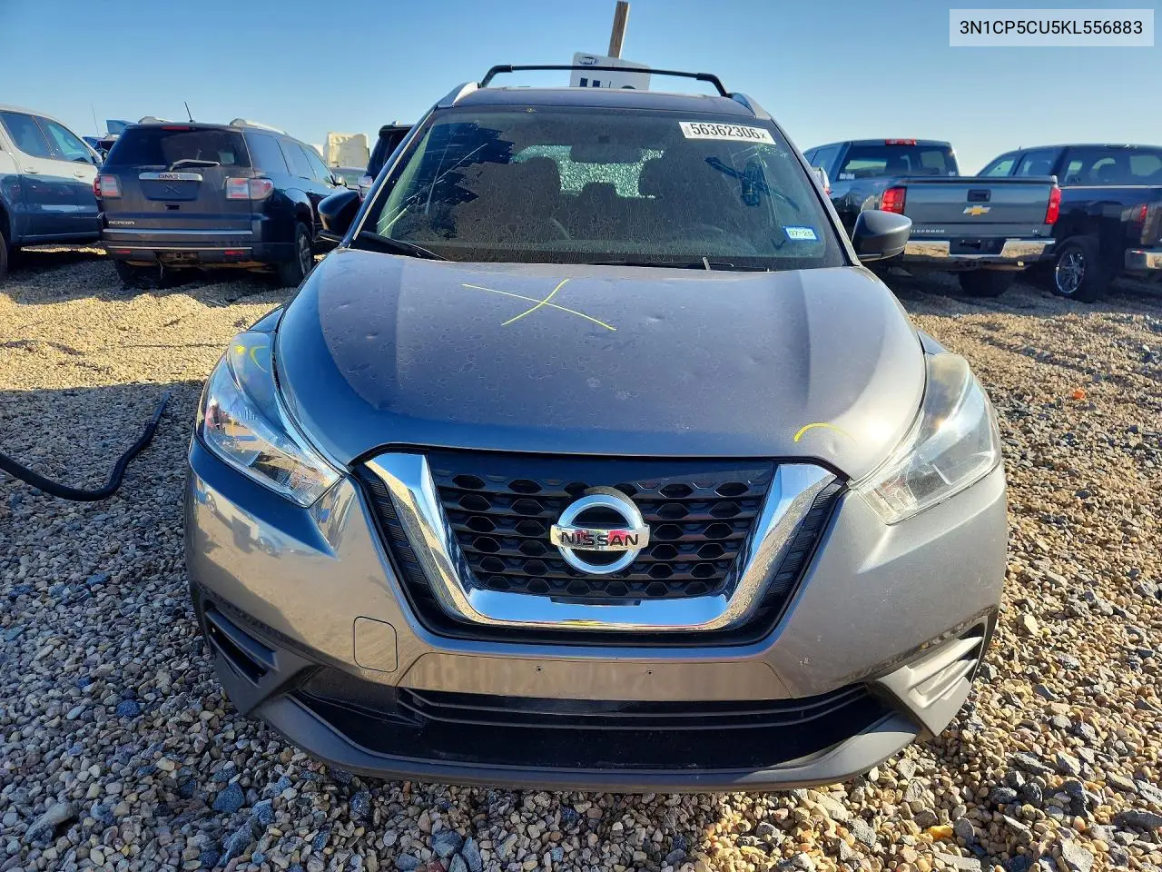 2019 Nissan Kicks S VIN: 3N1CP5CU5KL556883 Lot: 56362306