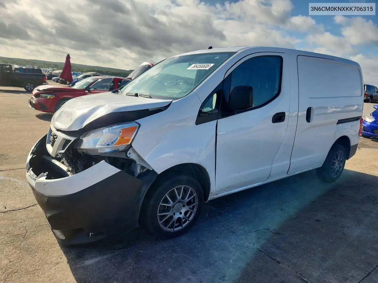 2019 Nissan Nv200 S VIN: 3N6CM0KNXKK706315 Lot: 56456606