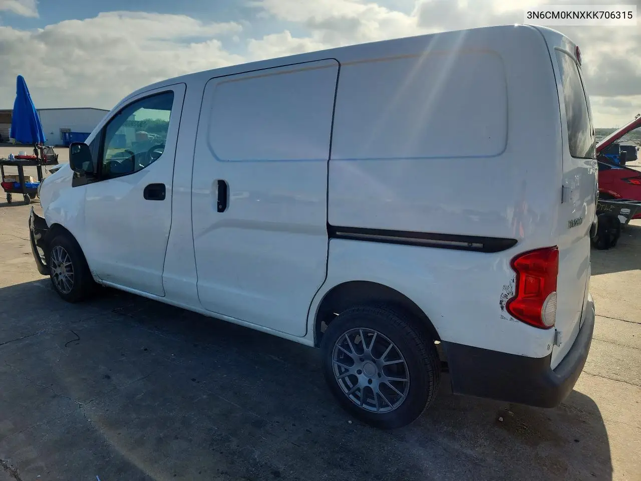 2019 Nissan Nv200 S VIN: 3N6CM0KNXKK706315 Lot: 56456606