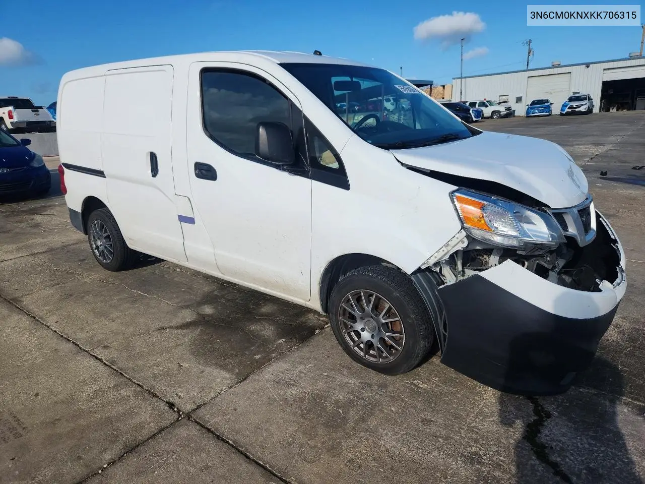 2019 Nissan Nv200 S VIN: 3N6CM0KNXKK706315 Lot: 56456606