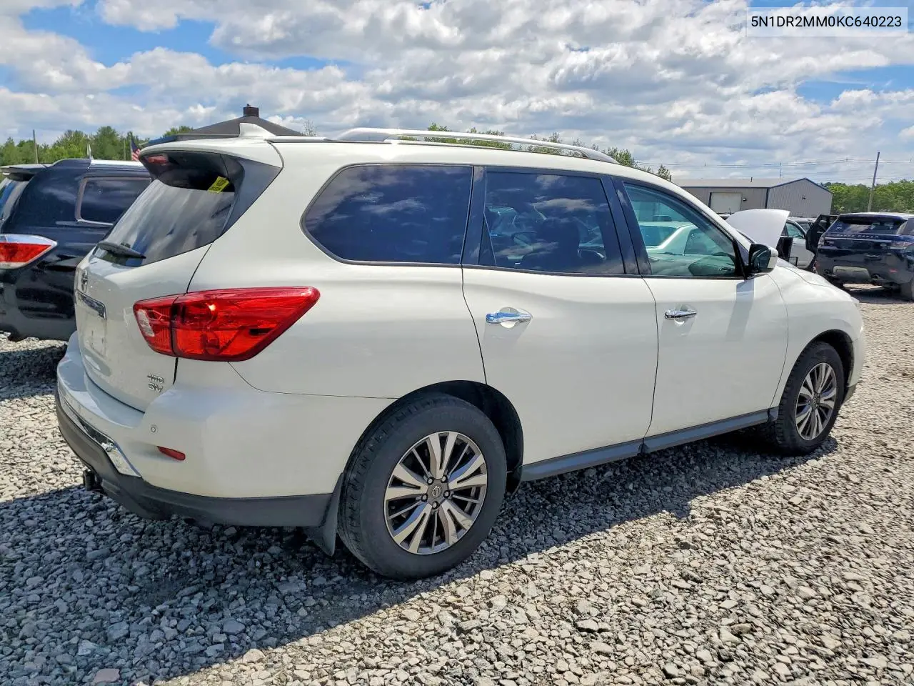 2019 Nissan Pathfinder Sv VIN: 5N1DR2MM0KC640223 Lot: 56817326