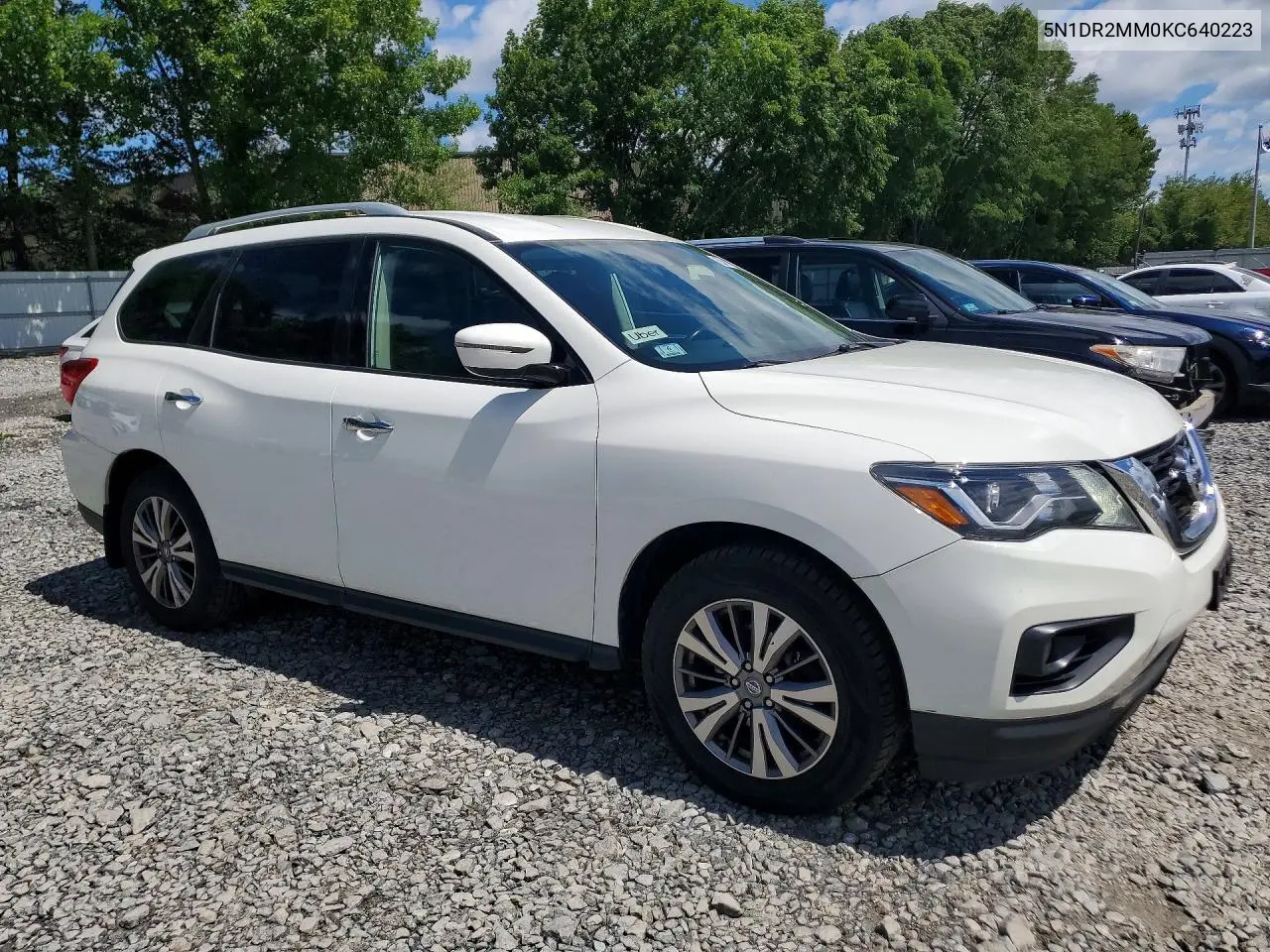 2019 Nissan Pathfinder Sv VIN: 5N1DR2MM0KC640223 Lot: 56817326