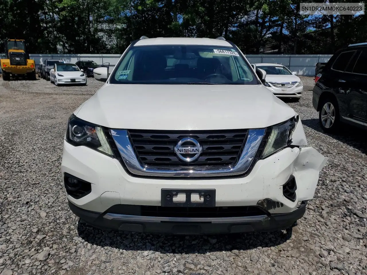 2019 Nissan Pathfinder Sv VIN: 5N1DR2MM0KC640223 Lot: 56817326