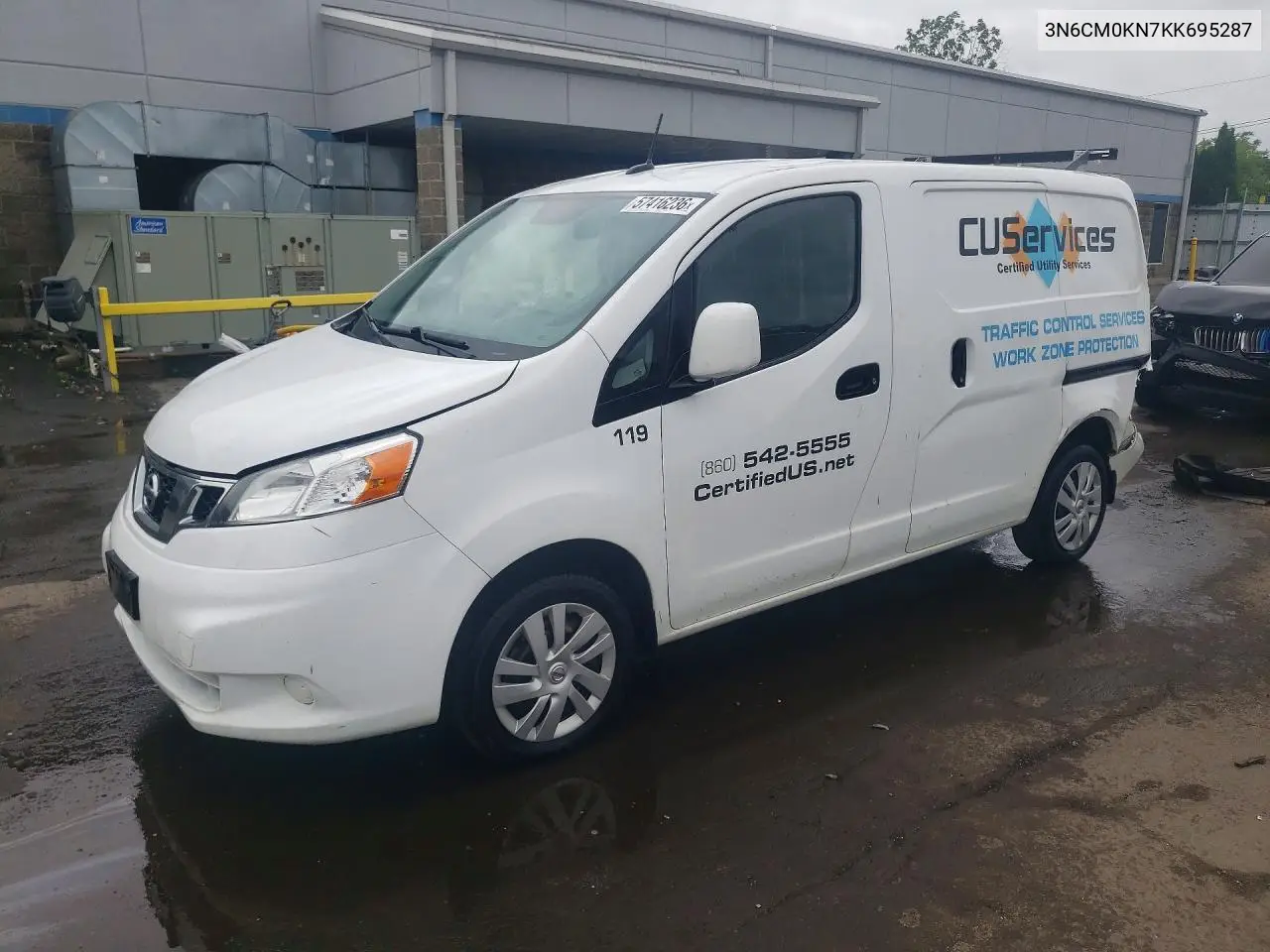 2019 Nissan Nv200 Sv VIN: 3N6CM0KN7KK695287 Lot: 57416236