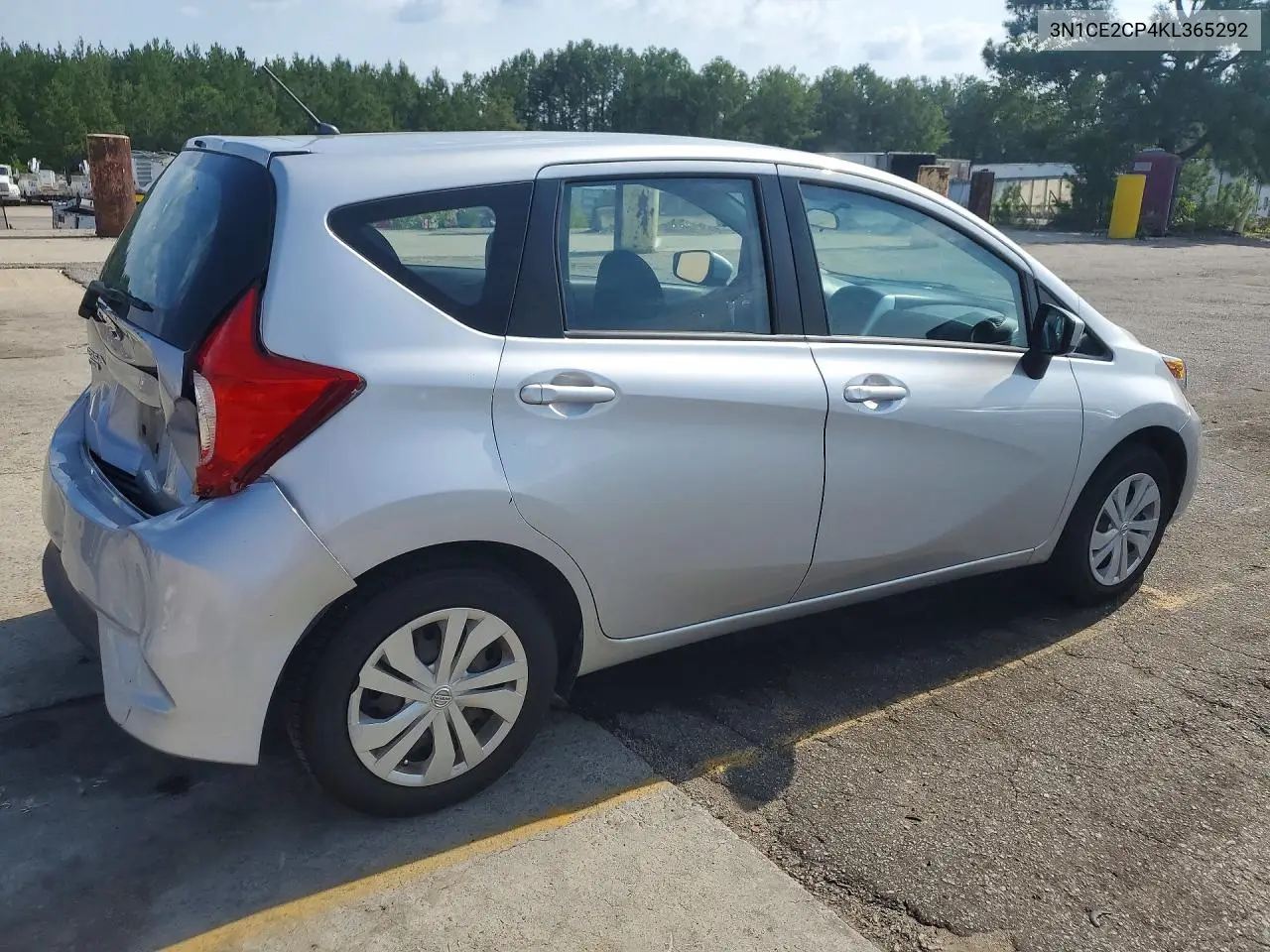 2019 Nissan Versa Note Sv VIN: 3N1CE2CP4KL365292 Lot: 58159496