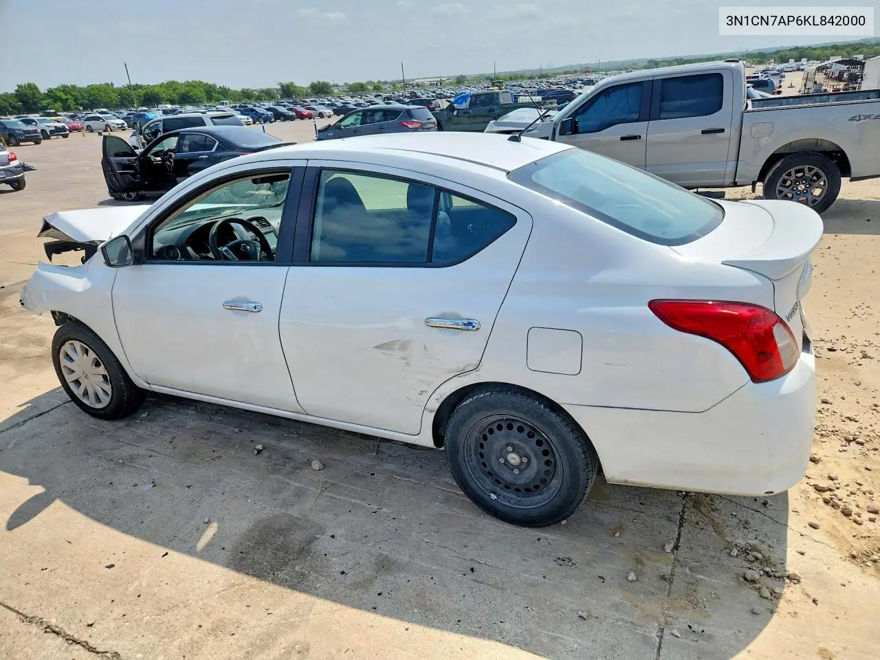 2019 Nissan Versa Sv VIN: 3N1CN7AP6KL842000 Lot: 58646426