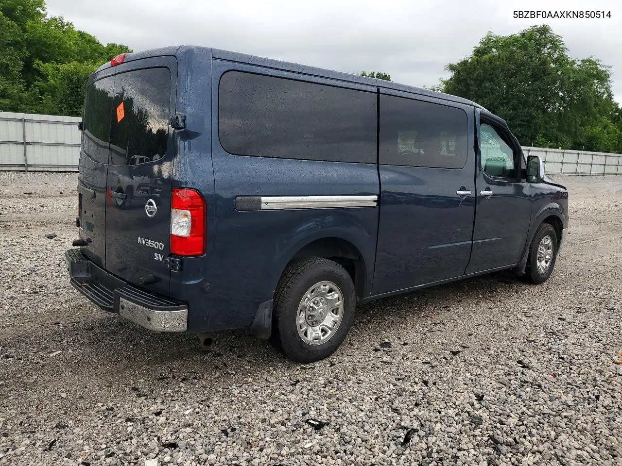 2019 Nissan Nv 3500 Hd Sv VIN: 5BZBF0AAXKN850514 Lot: 58752266