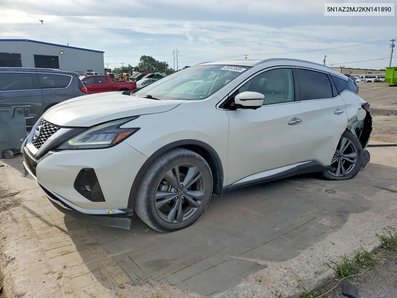 2019 Nissan Murano Platinum VIN: 5N1AZ2MJ2KN141890 Lot: 59343686
