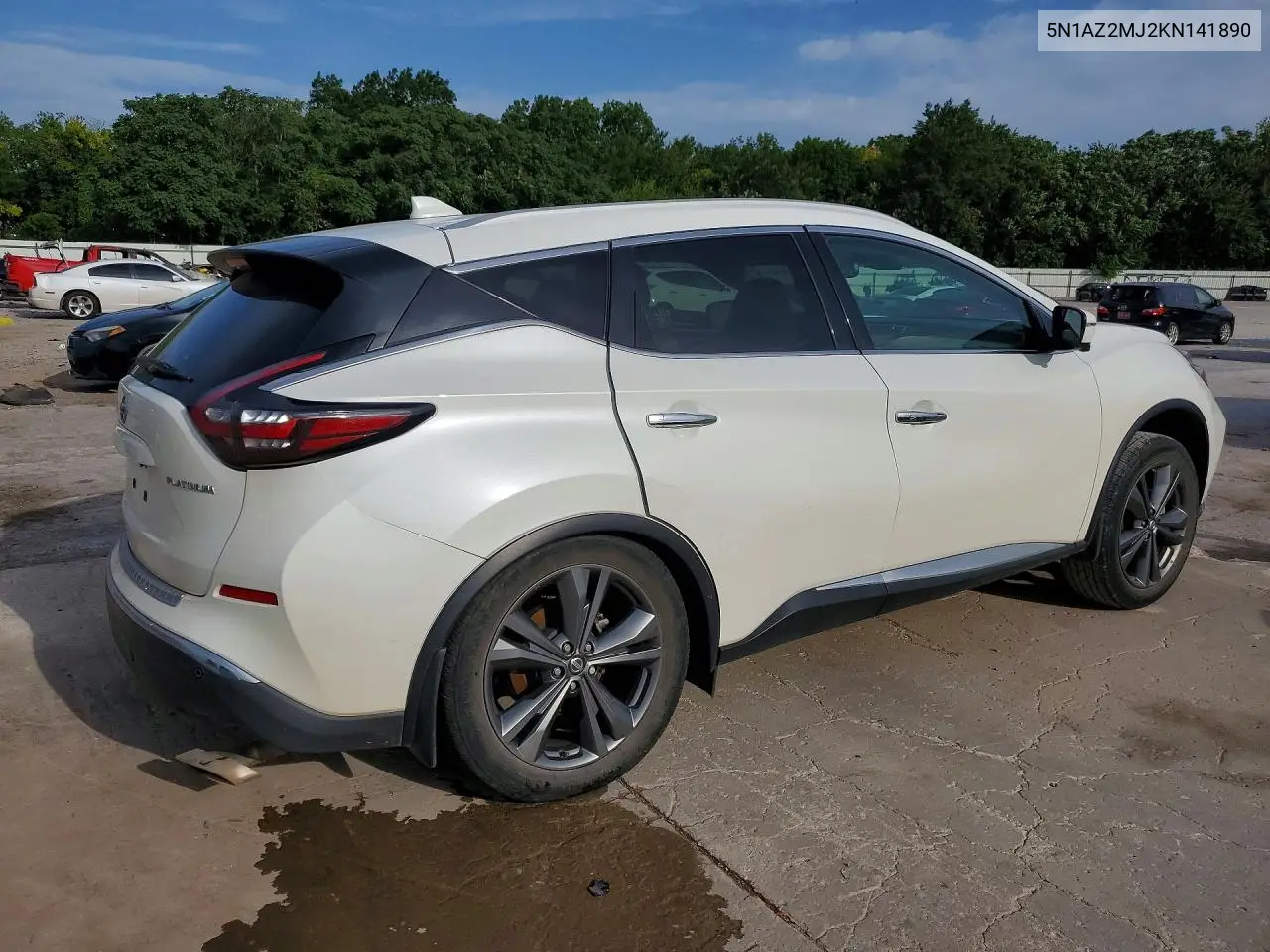 2019 Nissan Murano Platinum VIN: 5N1AZ2MJ2KN141890 Lot: 59343686