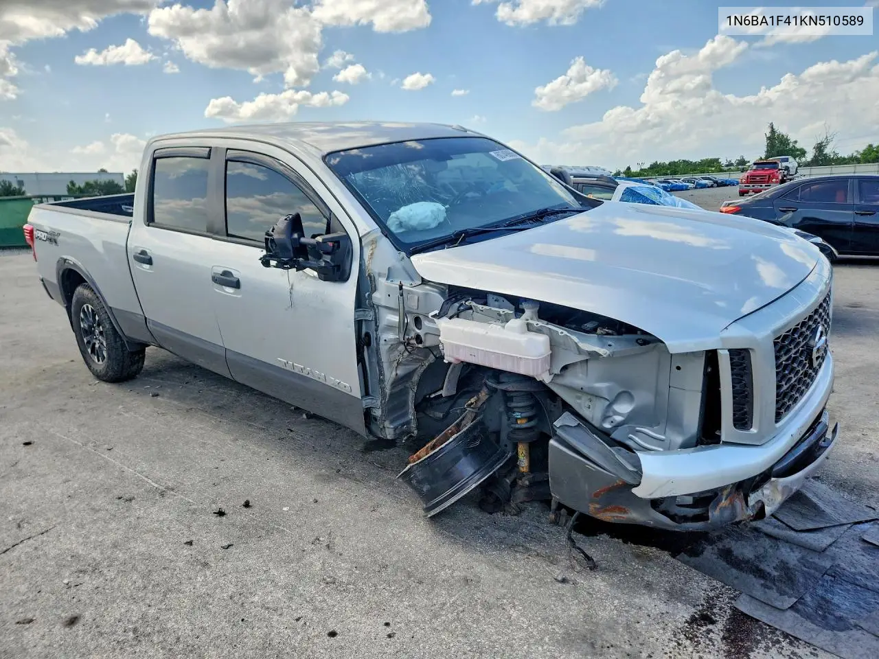 2019 Nissan Titan Xd Pro-4X VIN: 1N6BA1F41KN510589 Lot: 60749966