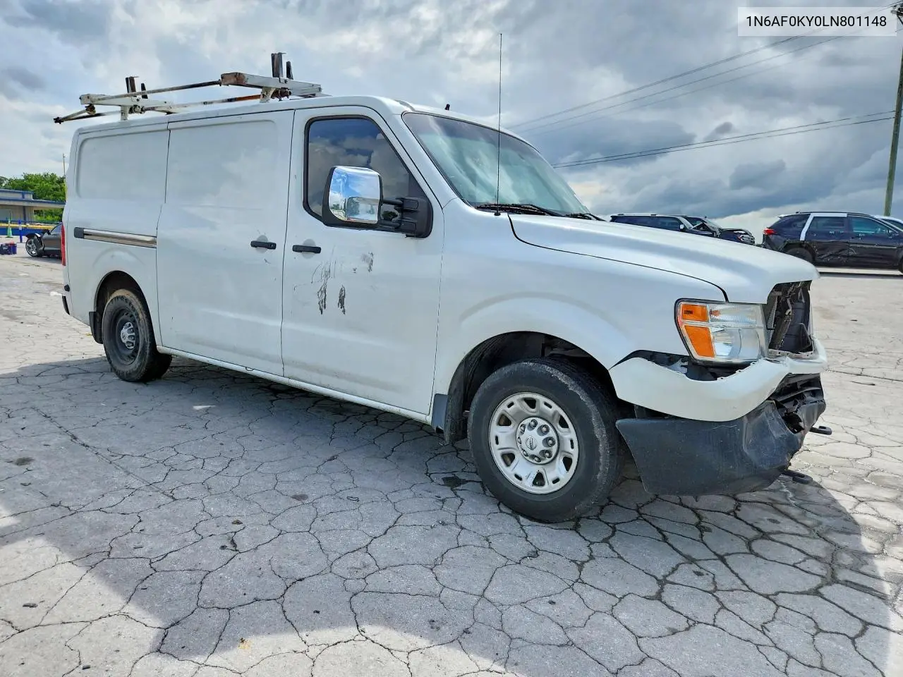 2020 Nissan Nv 2500 Hd Sv VIN: 1N6AF0KY0LN801148 Lot: 53974626