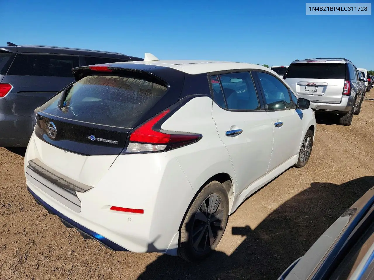 2020 Nissan Leaf S Plus VIN: 1N4BZ1BP4LC311728 Lot: 55710166