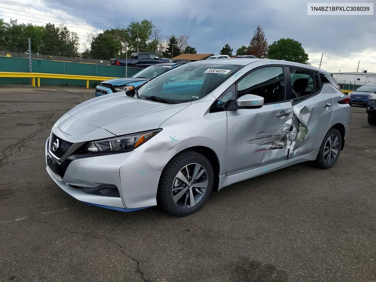 2020 Nissan Leaf S Plus VIN: 1N4BZ1BPXLC308039 Lot: 55824026