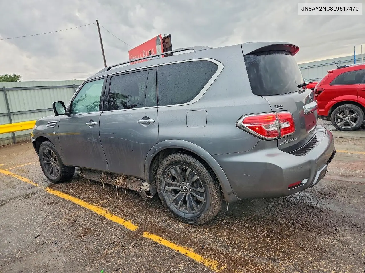 2020 Nissan Armada VIN: JN8AY2NC8L9617470 Lot: 57568286