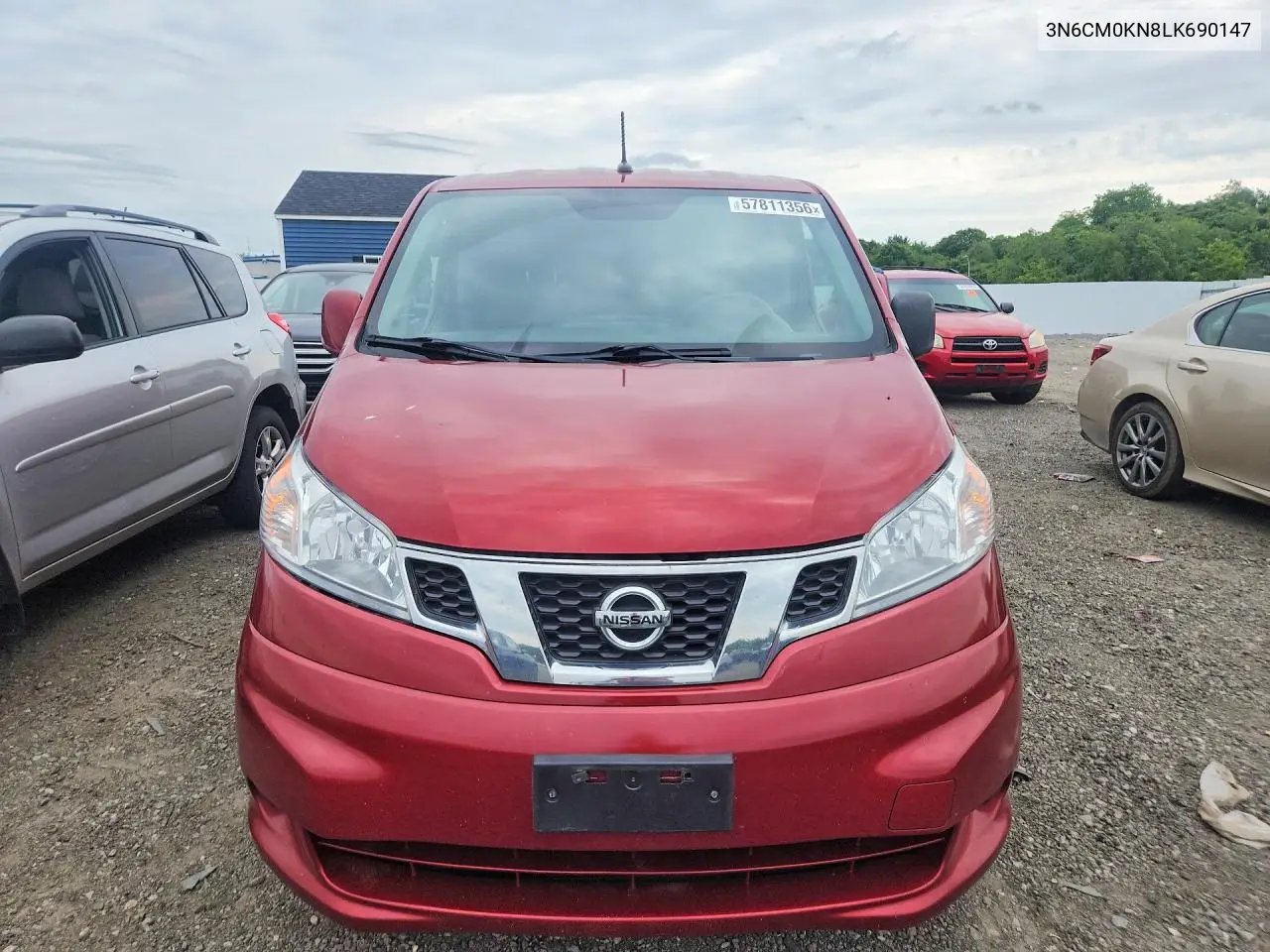 2020 Nissan Nv200 Sv VIN: 3N6CM0KN8LK690147 Lot: 57811356