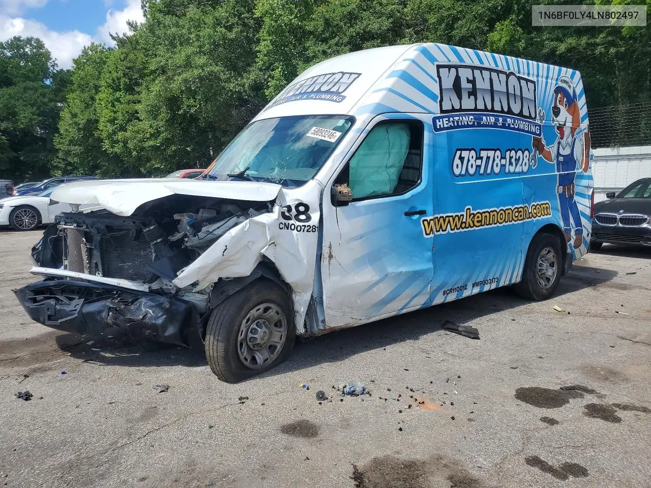 2020 Nissan Nv 2500 Hd Sv VIN: 1N6BF0LY4LN802497 Lot: 58093246