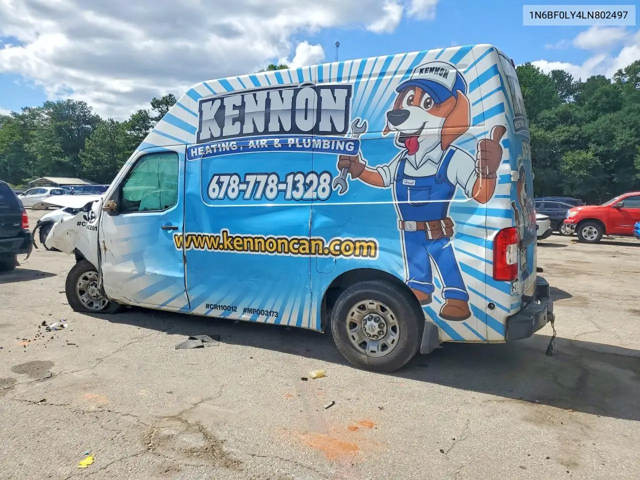 2020 Nissan Nv 2500 Hd Sv VIN: 1N6BF0LY4LN802497 Lot: 58093246