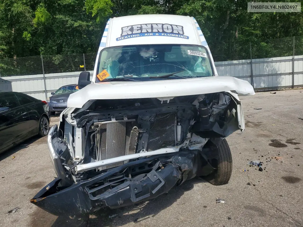 2020 Nissan Nv 2500 Hd Sv VIN: 1N6BF0LY4LN802497 Lot: 58093246